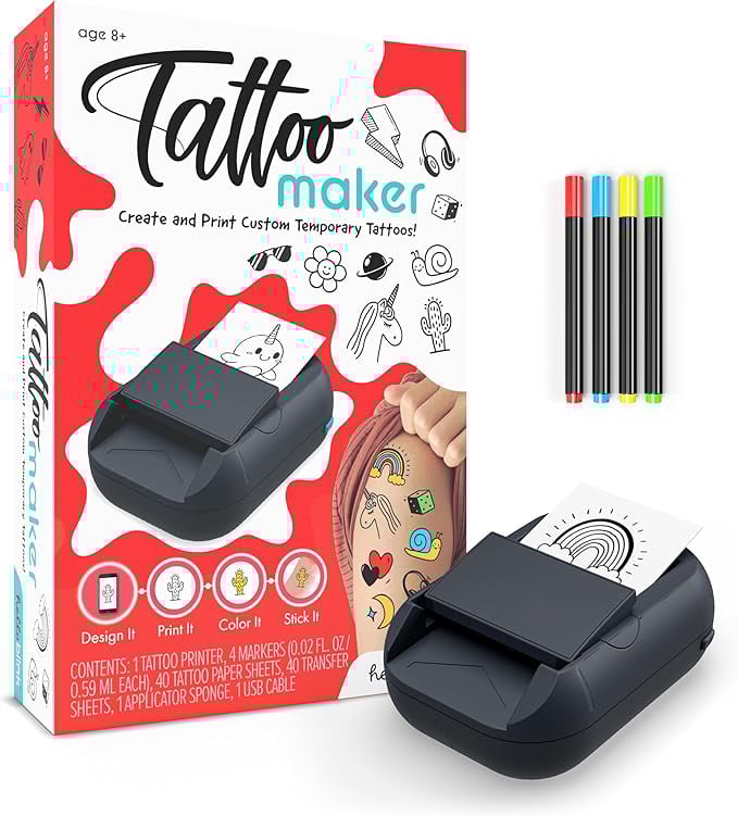 🎄Christmas Sale 49% Off🎨🖨️Tattoo Maker Create and Print Custom DIY Temporary Body Art✍️