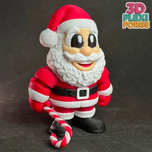 🎄Christmas Sale 49% Off 📚 Cute Flexi Santa Claus and Book Case & Keychain🔑