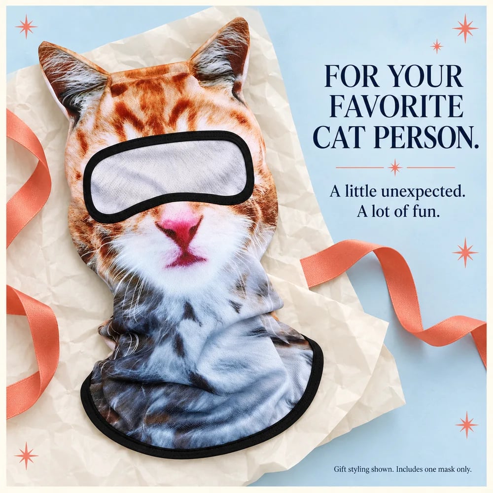 🔥 Limited Time 70% OFF – 🔥🐱3D Cat Ski Balaclava Face Mask with Ears Animal Mask