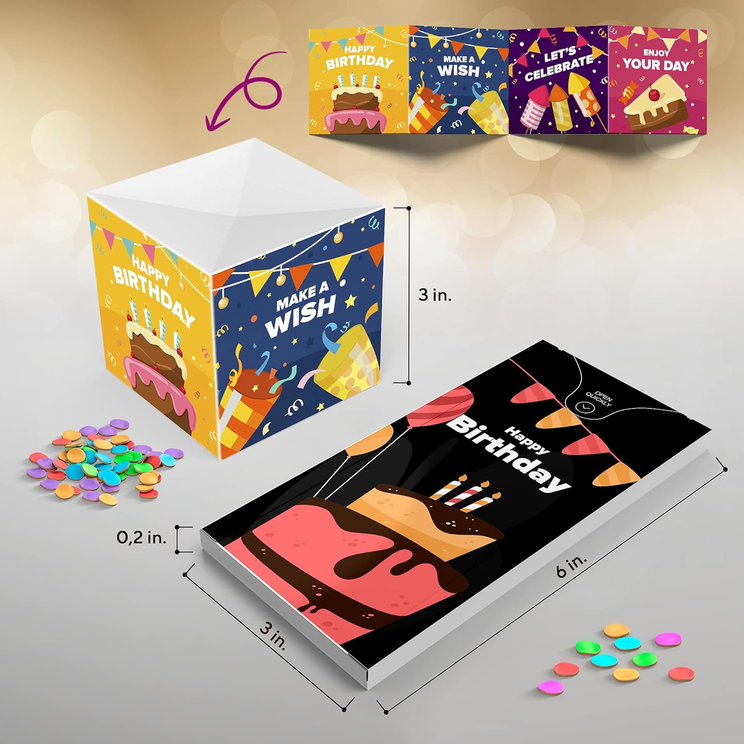 🎄Christmas Sale 49% Off✨Christmas Exploding Confetti Surprise Card – Pop-Up Joy in Every Envelope 🎉💌