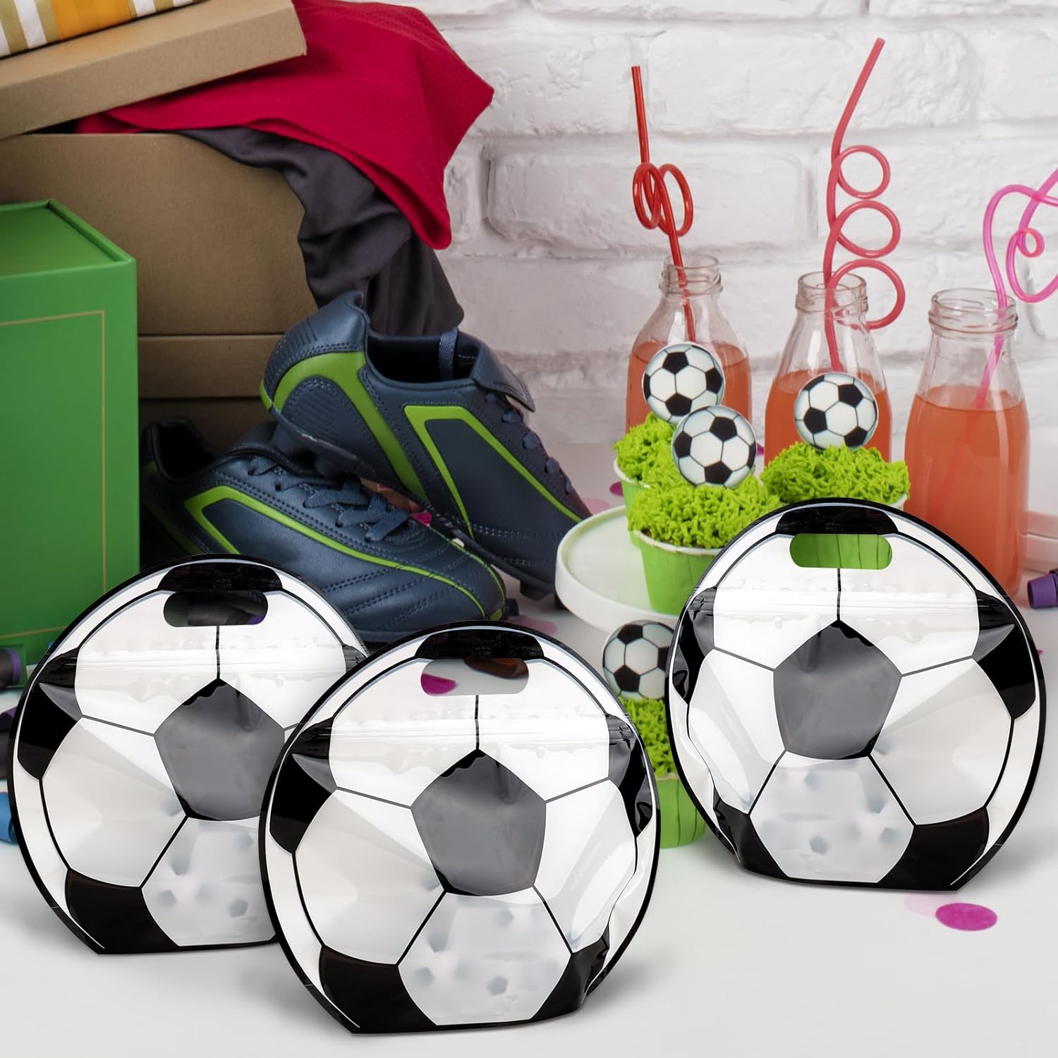 ⚽🏆 Soccer Party Favor Bags with Handles – Fill with Treats, Gifts & Game-Day Goodies