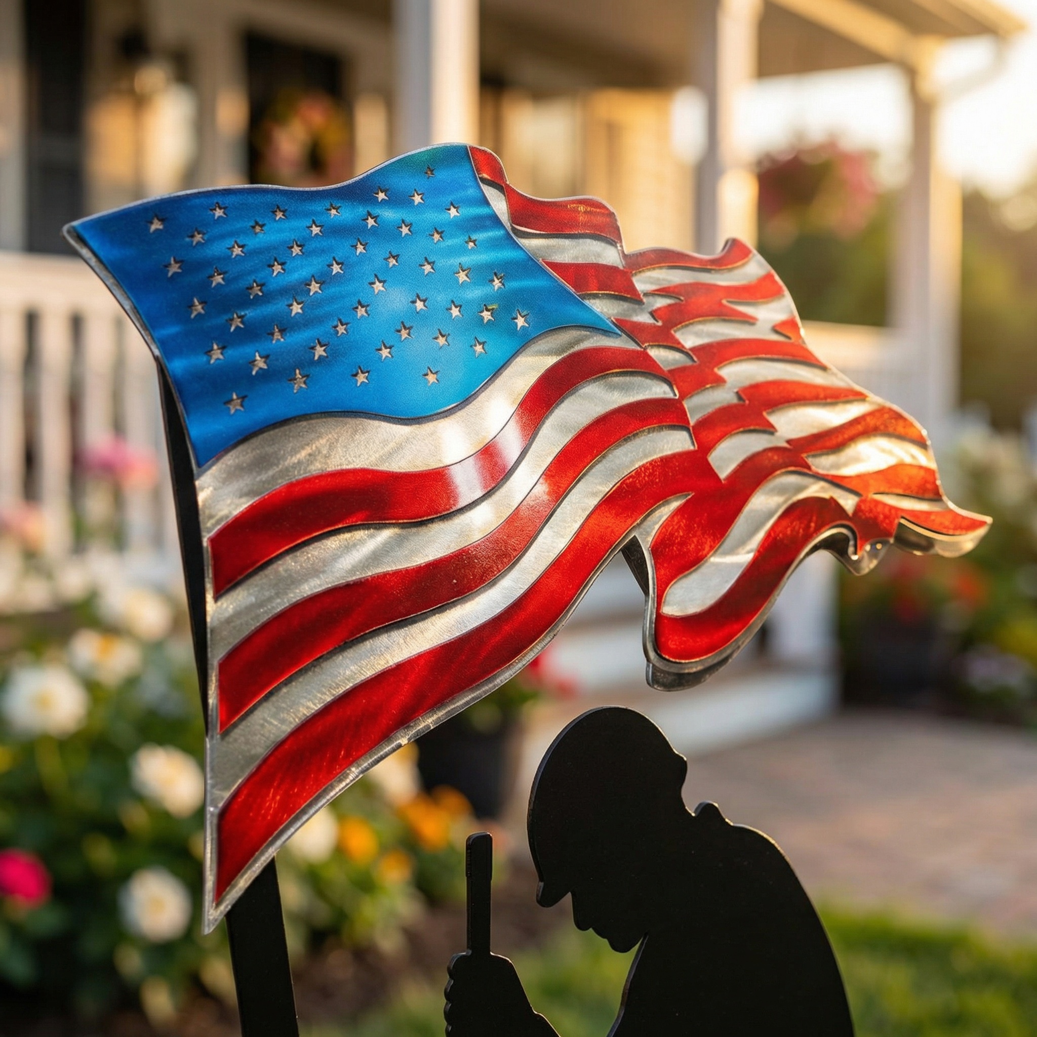 🔥Last Day 49% OFF - 250 Years of Defending Liberty Metal Garden Stake