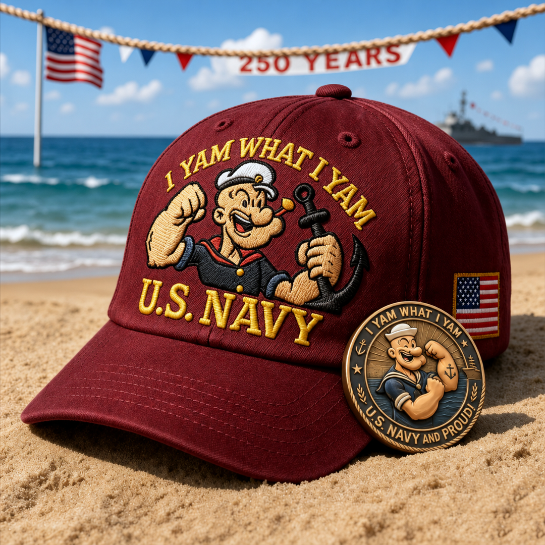 🔥LAST DAY 70% OFF - U.S. Navy Commemorative Cap & Coin – Anchor of Freedom⚓-🔥Buy 2 Get Free Shipping🚛