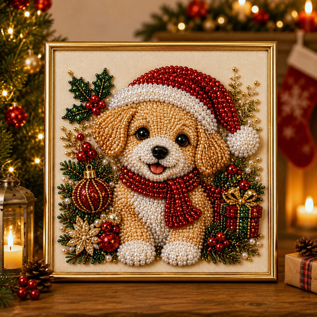 🧘Relaxing & Beginner-Friendly-💎DIY Christmas Pearl Diamond Painting Art Kit(❤Same as the Vedio)