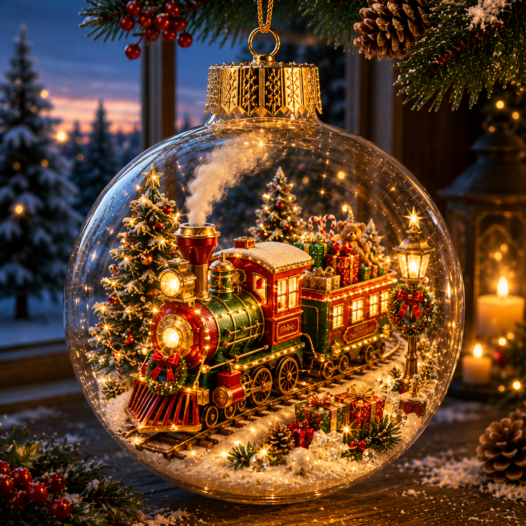 ✨ Light-Up Christmas Diorama Ornament