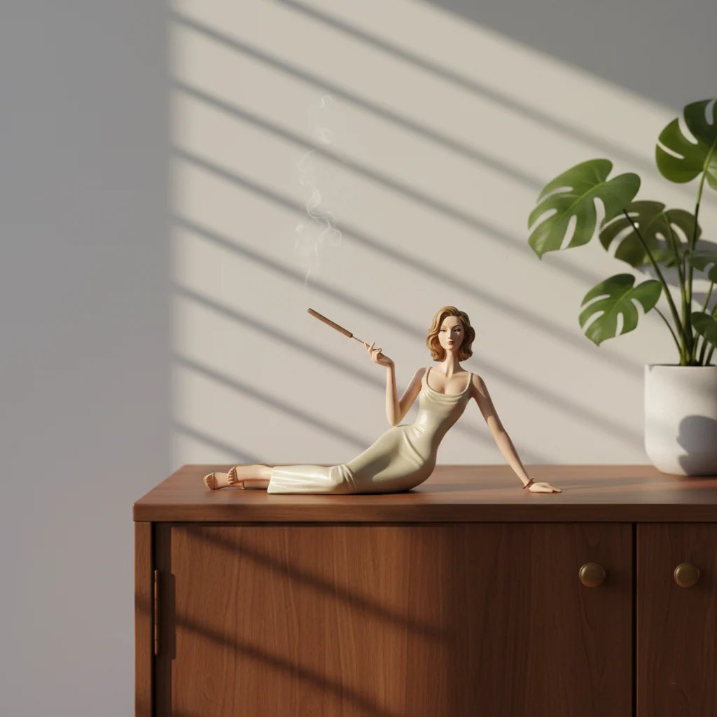 🔥LAST DAY 49% OFF Handcrafted Ceramic Aroma Statue✨With attached ash tray