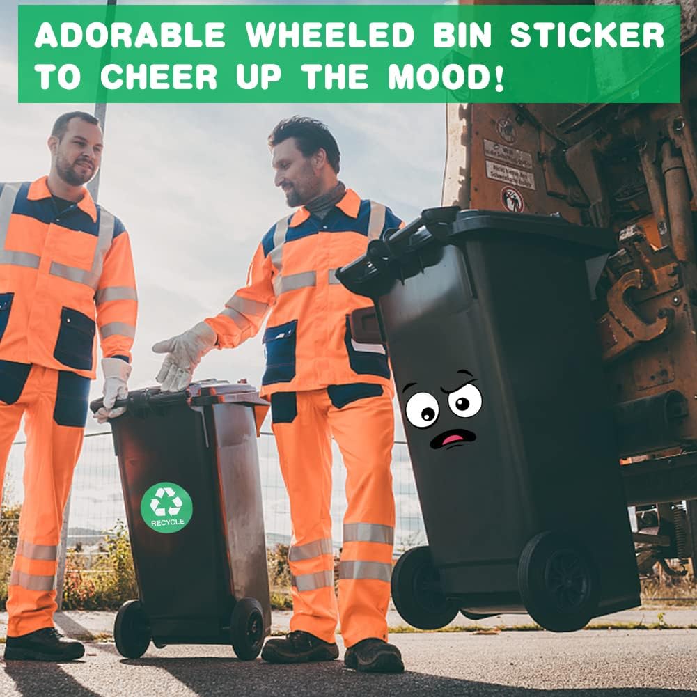 🔥 New Year Hot Sale 49% OFF ♻️😊 Eco-Friendly Trash Can Face Sticker Set — Fun Sorting · Easy Recycling · Planet Friendly 🌱🌍