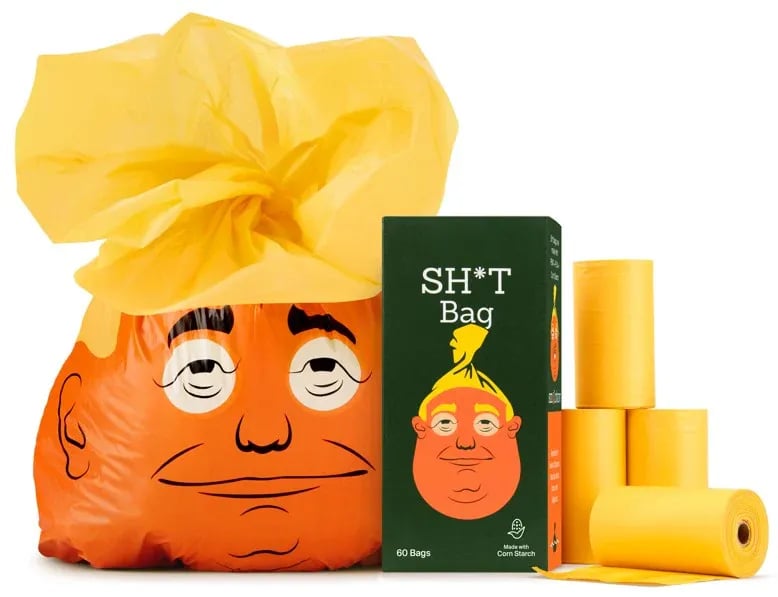 🔥Black Friday 24H Flash Sale 49% OFF🐶SH*T Bag(60 Count) — "The Most Presidential Poop Bag Ever!"💩