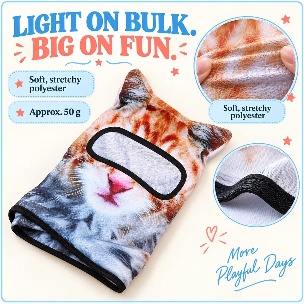 🔥 Limited Time 70% OFF – 🔥🐱3D Cat Ski Balaclava Face Mask with Ears Animal Mask