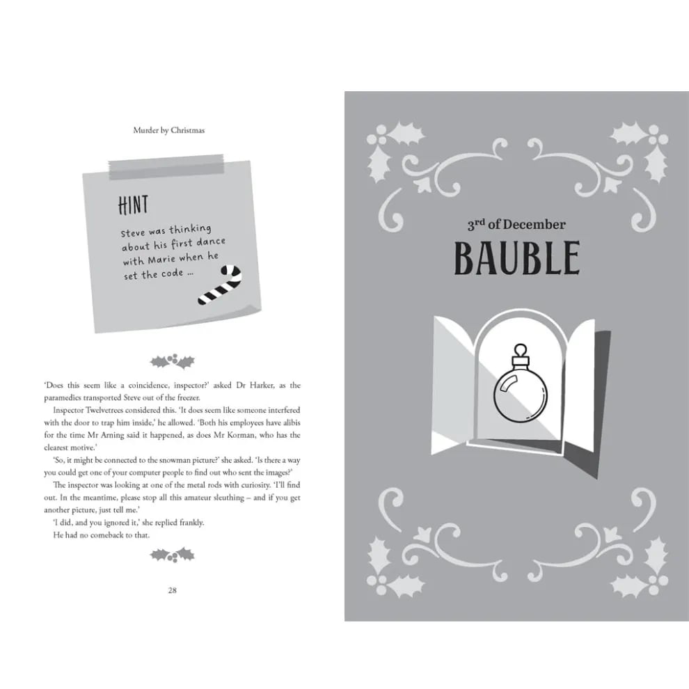 🎄Christmas Sale 49% Off🎁Murder by Christmas: 25 Puzzles to Solve the Crime🕵️🔎