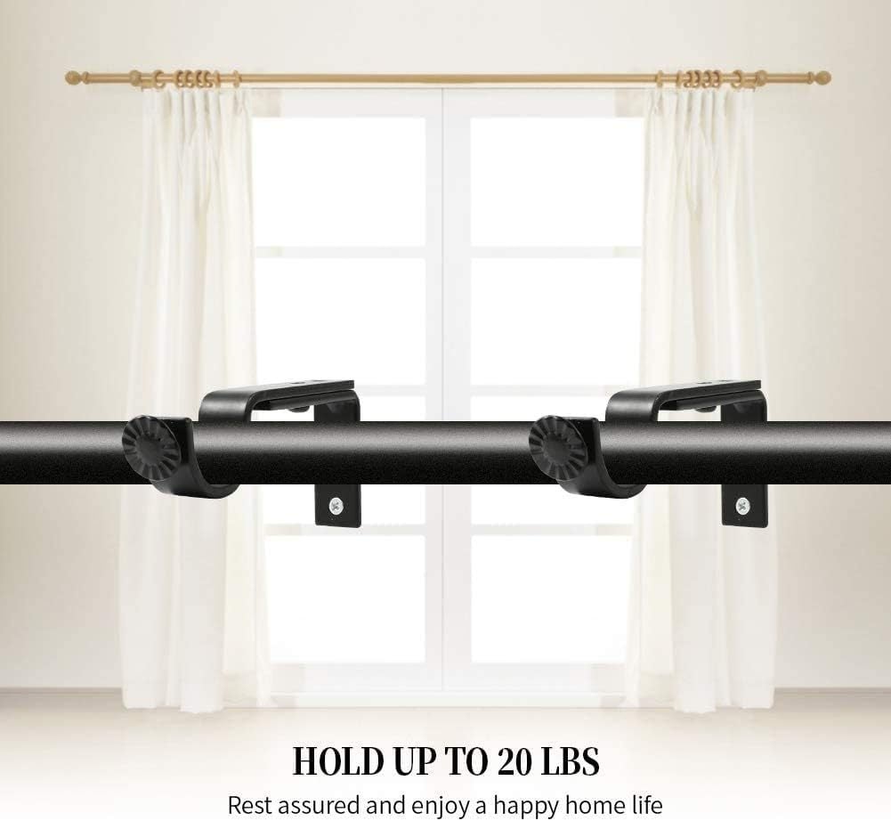 🔥2026 Spring Special Offer: 49% Off - ⚡No Drill Curtain Rod Bracket Attachment over Blinds Curtains🏠