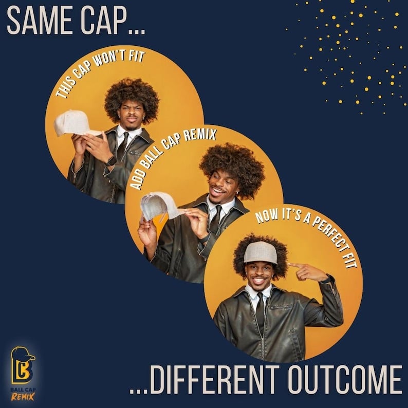 🎄Christmas Sale 49% Off 🧢Ball Cap Remix: Save Your Voluminous Hair, Elevate Your Style🌟