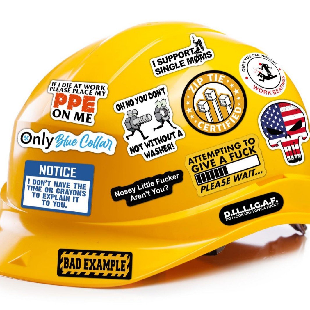 🔥LAST DAY 49% OFF 😆🛠️120Pcs Blue Collar Funny Stickers—For Hard Workers with a Sense of Humor 👷‍♂️🧰