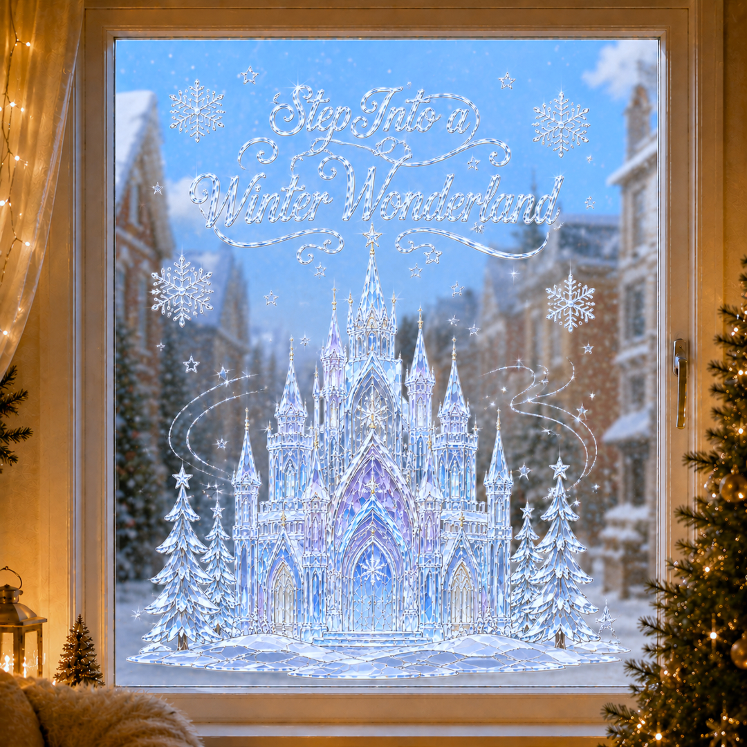 🔥Last 45pcs🎉-🎅3D Christmas Static Cling Window Stickers❄️