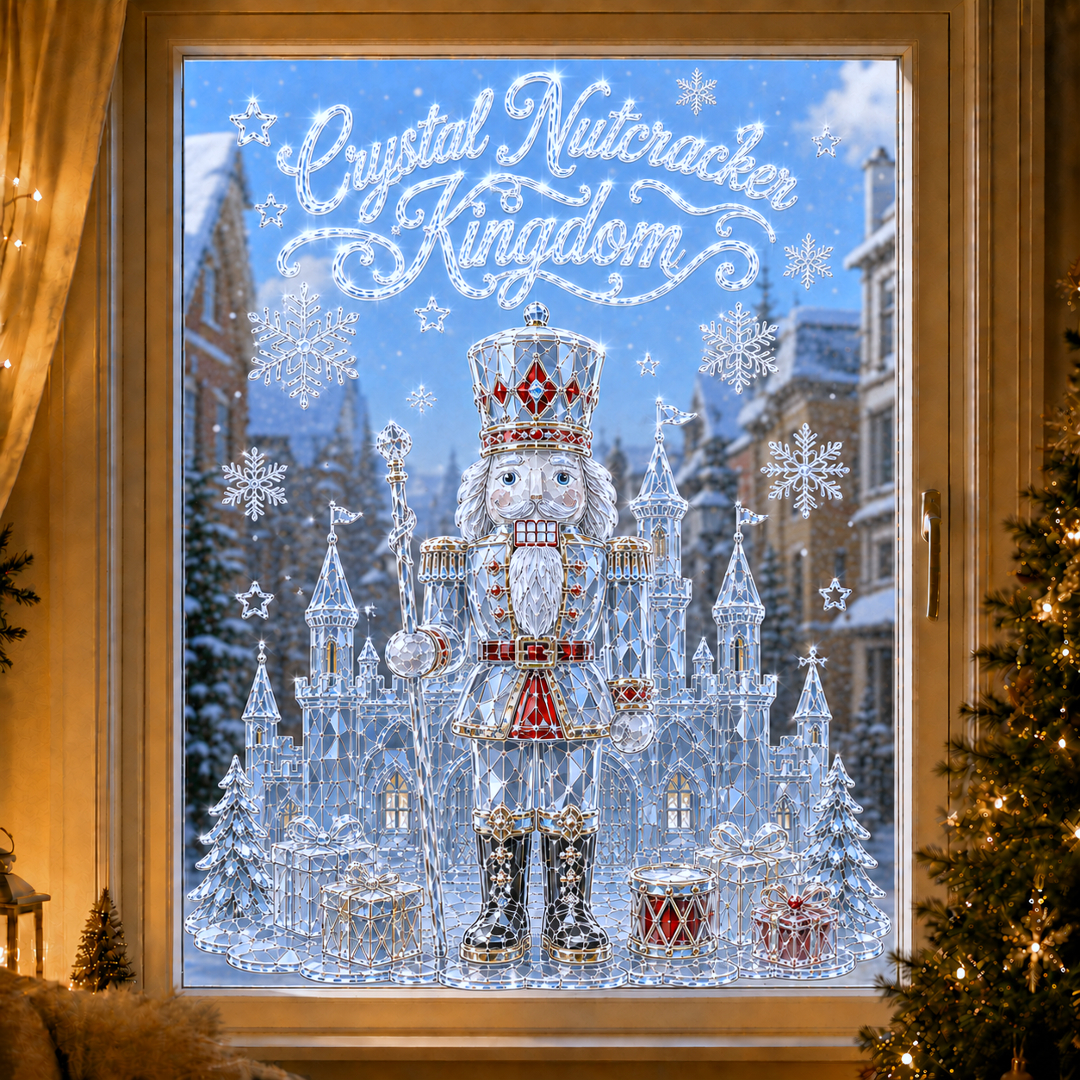 🔥Last 45pcs🎉-🎅3D Christmas Static Cling Window Stickers❄️