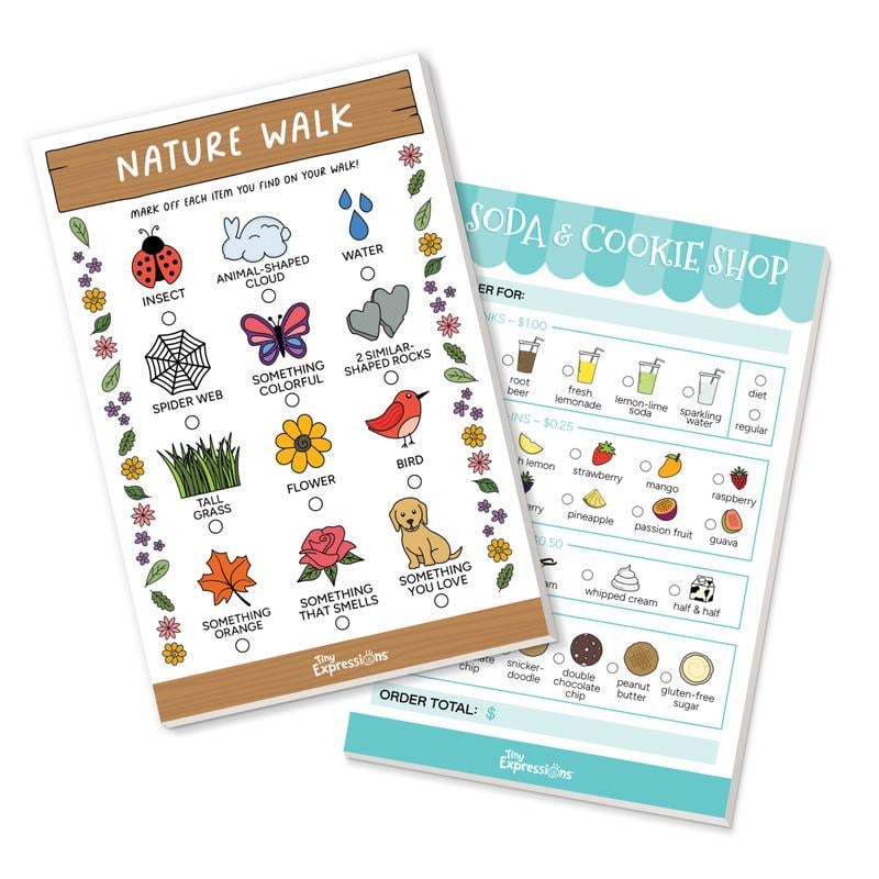 🔥 New Year Hot Sale 49% OFF🎁🧸 Pretend Play Notepads | 2-Pack—A Fun Gift for Imaginative Play✨🧒