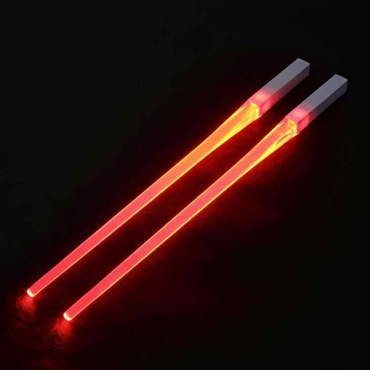 🔥LAST DAY 49% OFF🔵Jedi LED Lightsaber Chopsticks – Eat Like a True Warrior ✨