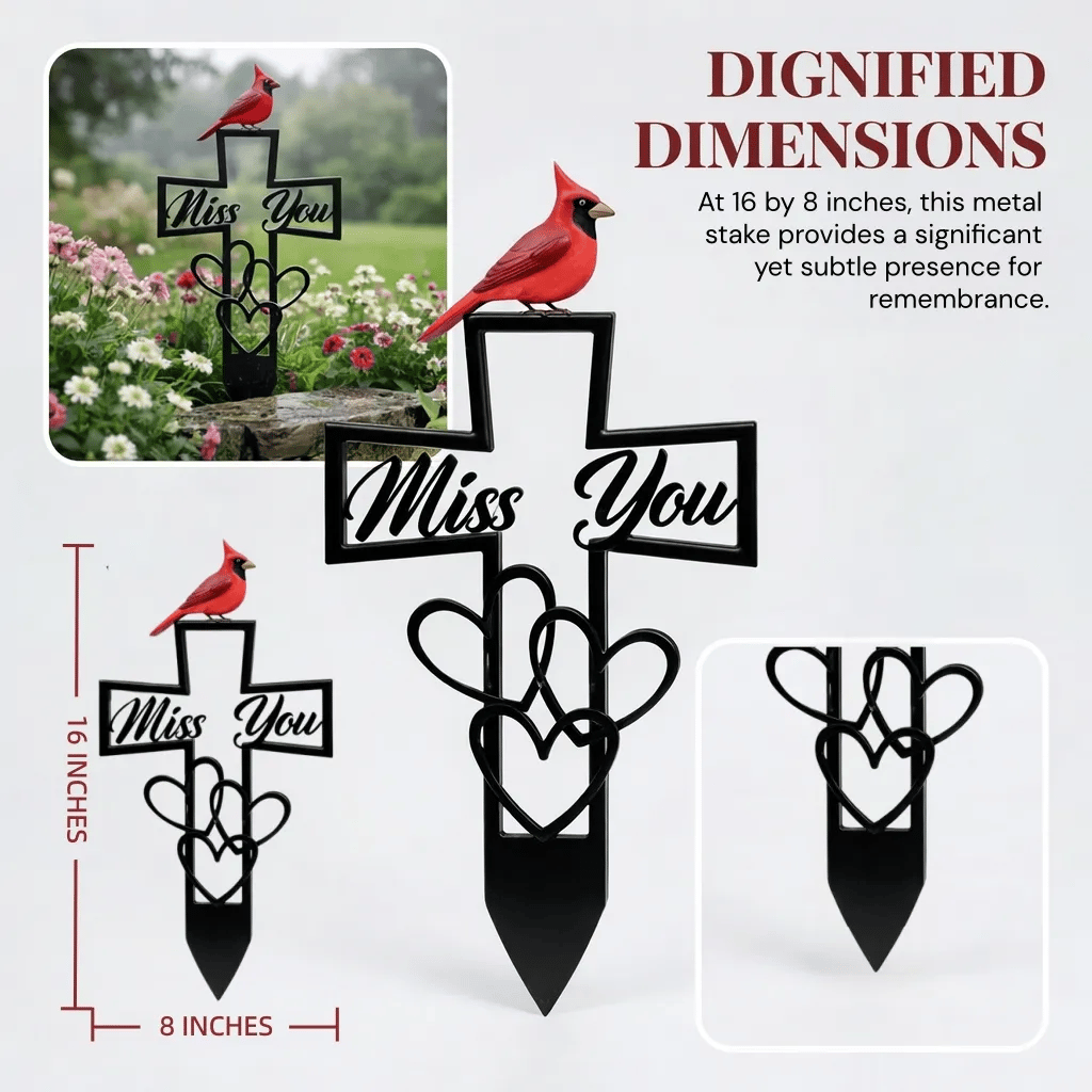 🐦LAST DAY 50% OFF -💖Metal Cemetery Memorial Plaque for Remembrance✝️