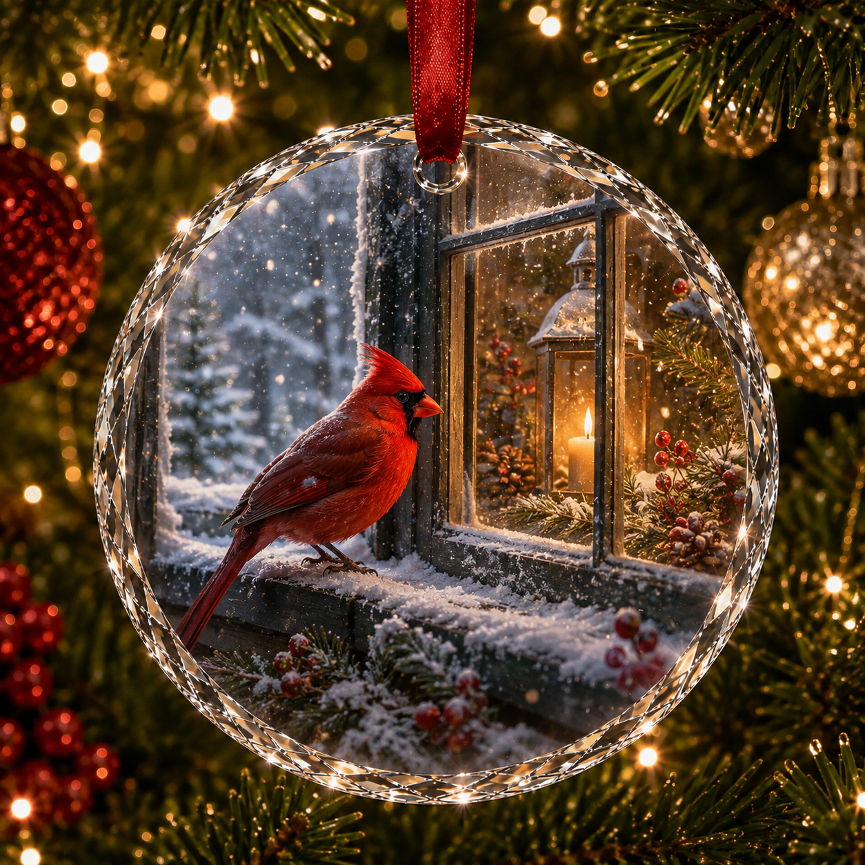 🔥Limited time 70% OFF -✨🎄Christmas Landscape Scene Ornament – Festive Holiday Hanging Decoration