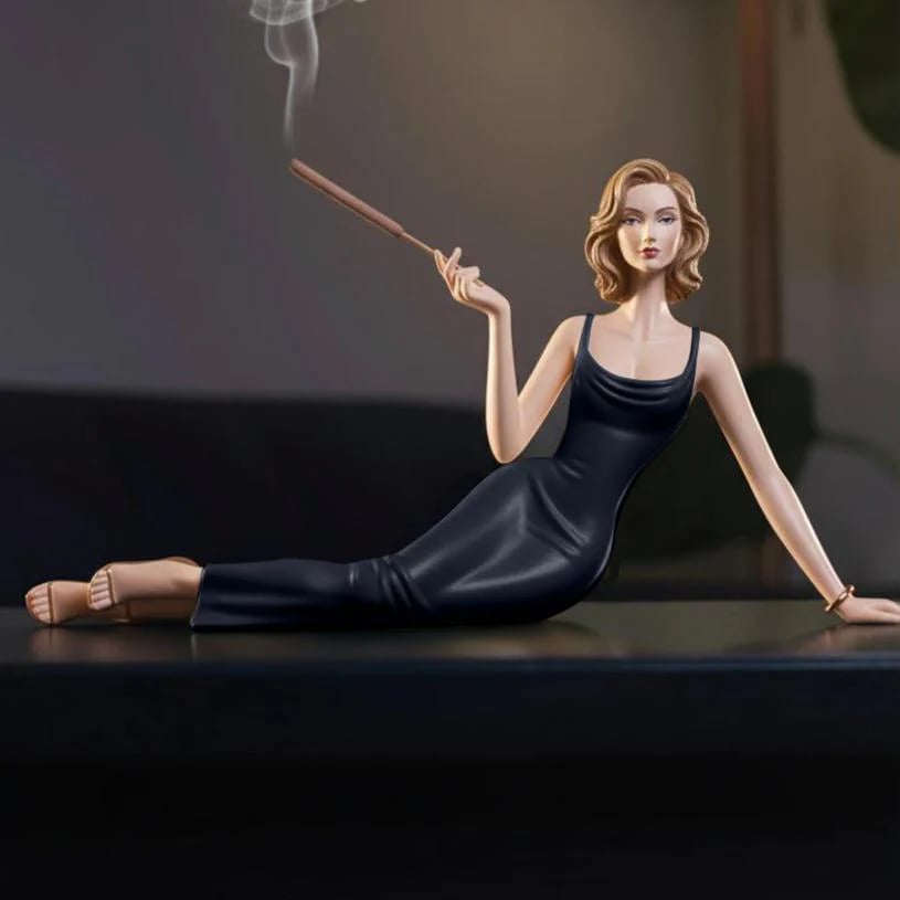 🔥LAST DAY 49% OFF Handcrafted Ceramic Aroma Statue✨With attached ash tray