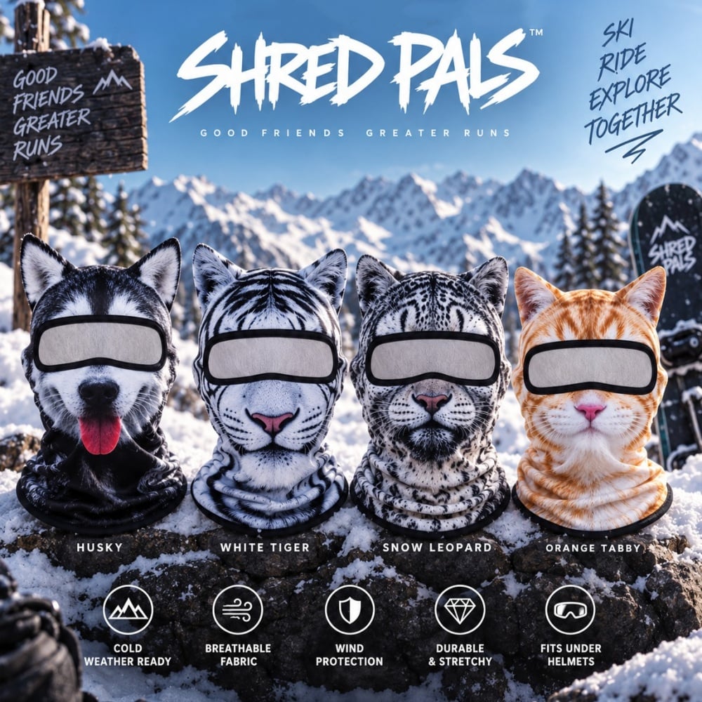 🔥 Limited Time 70% OFF – 🔥🐱3D Cat Ski Balaclava Face Mask with Ears Animal Mask
