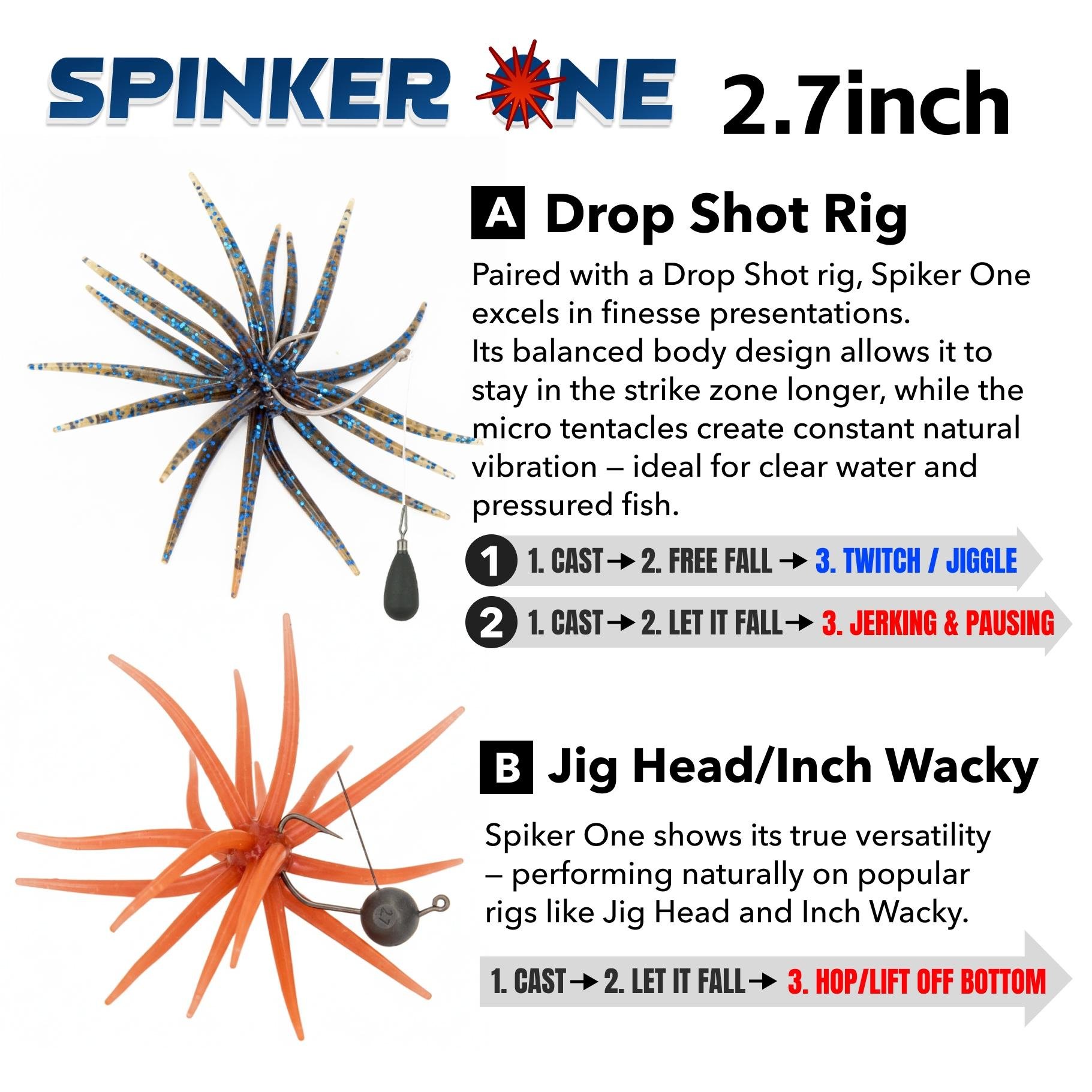 🔥LAST DAY 49% OFF🎣🐙 Tentacle Finesse Soft Plastic Lure