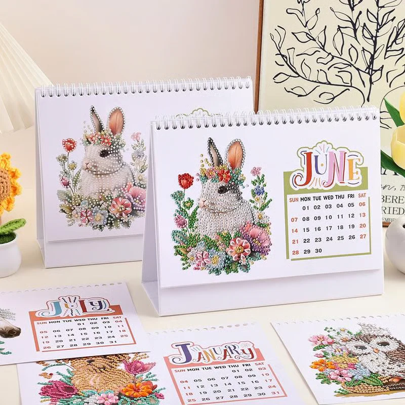 🎄Christmas Sale 49% Off 🗓️2026 DIY Diamond Painting Desk Calendar — Craft, Relax & Shine All Year 💎✨