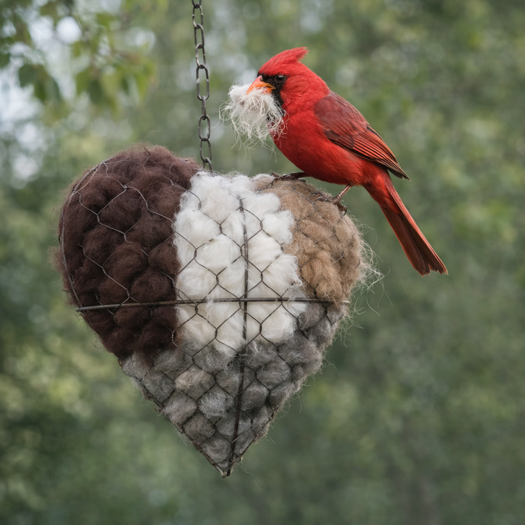 🎄Flash Sale 50% OFF 🔥Handmade Alpaca Fiber Bird Nesting Heart