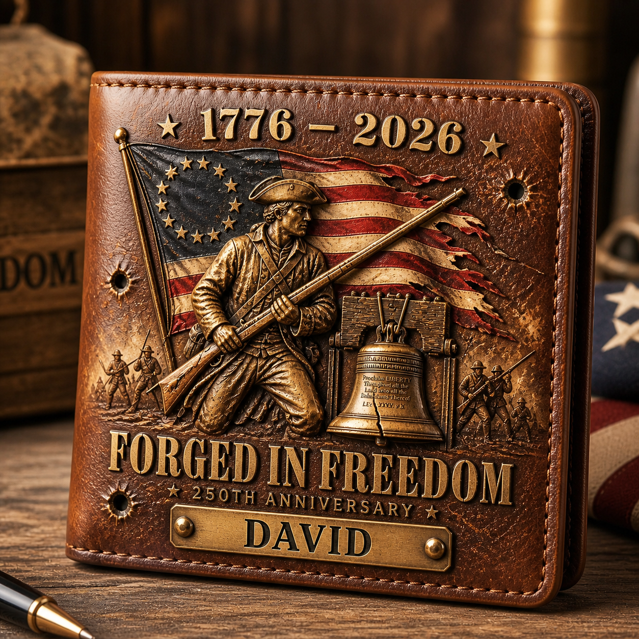 【Father's Day 50% OFF】United States 250th Anniversary Custom Wallet