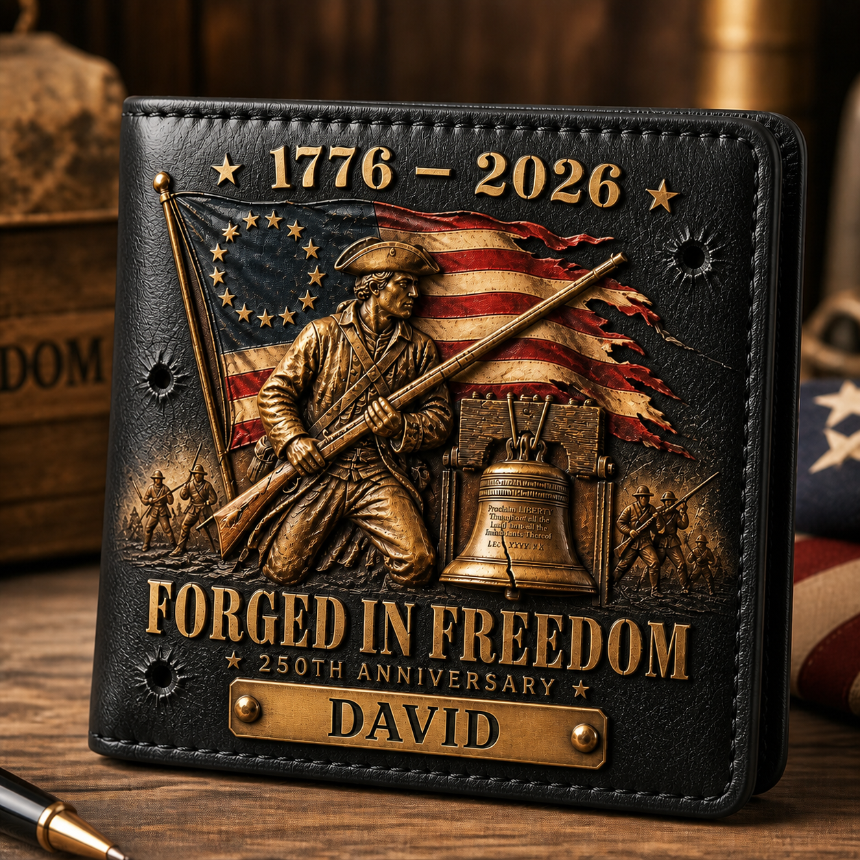 【Father's Day 50% OFF】United States 250th Anniversary Custom Wallet