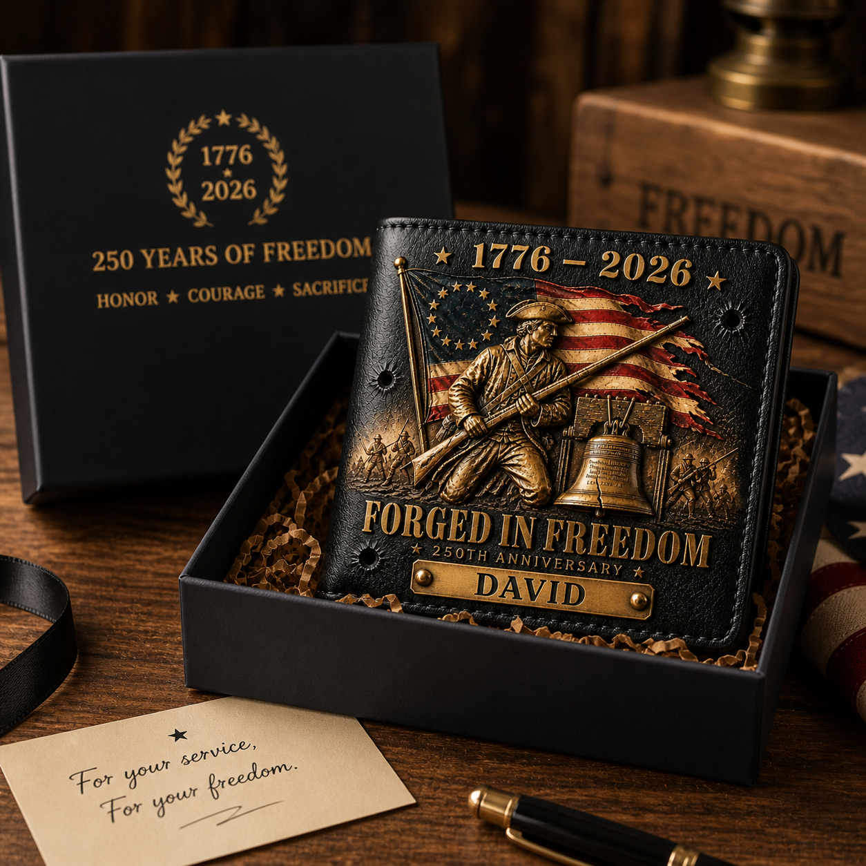 【Father's Day 50% OFF】United States 250th Anniversary Custom Wallet