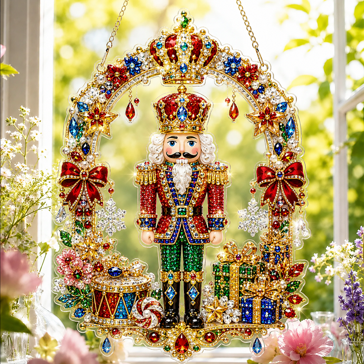 🧘Relaxing & Beginner-Friendly -💎Christmas Diamond Art Hanging Ornament Kit (❤Same as the Vedio)