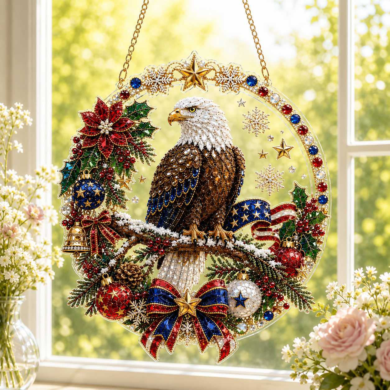 🧘Relaxing & Beginner-Friendly -💎Christmas Diamond Art Hanging Ornament Kit (❤Same as the Vedio)