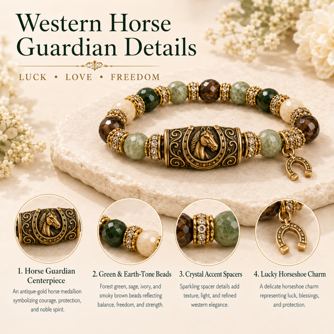 🔥Limited Edition🐎Western Horse Guardian Crystal Bracelet👍