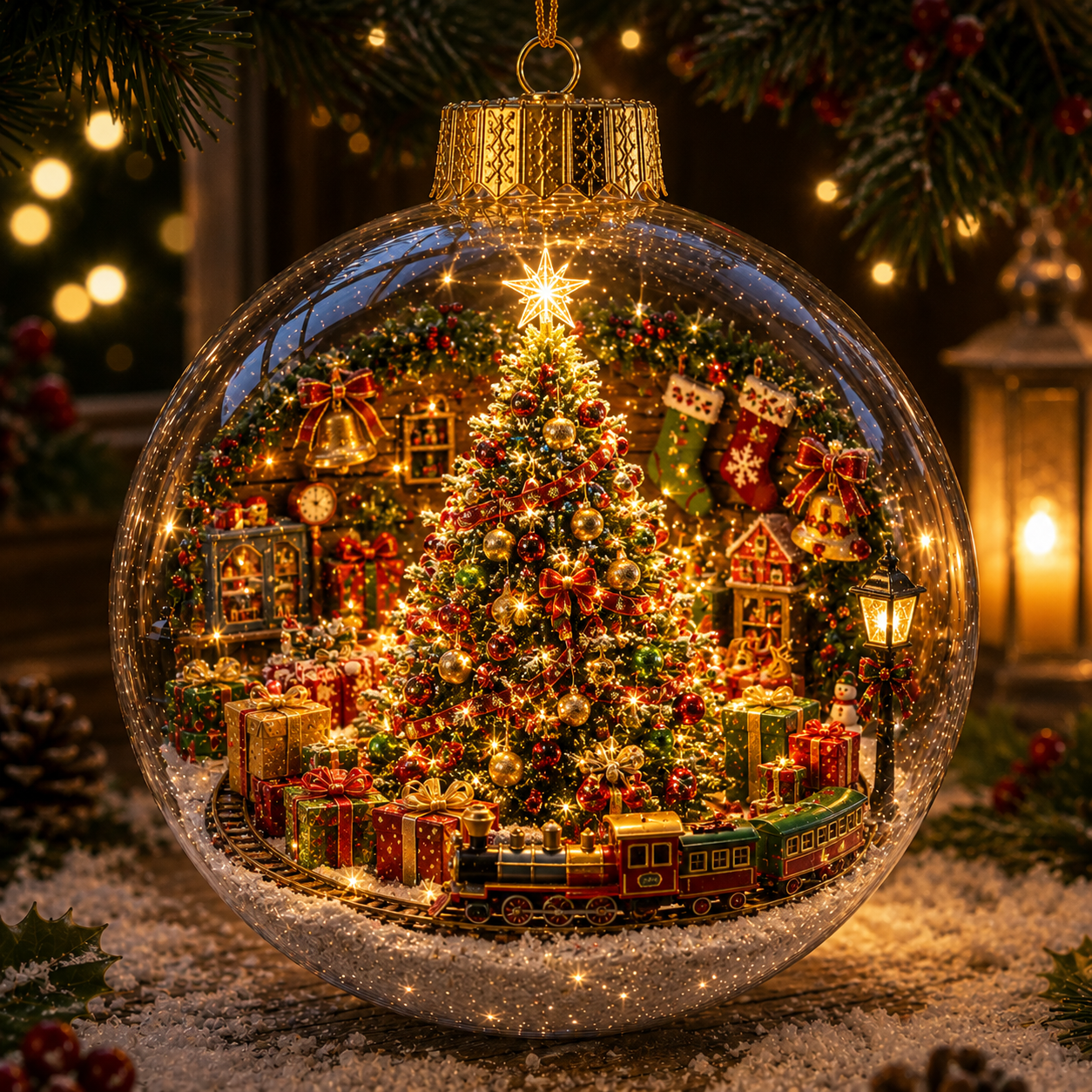 🔥 Limited-Time 70% OFF–✨🎄Light-Up Christmas Story Globe Ornament | Magical Mini Holiday World