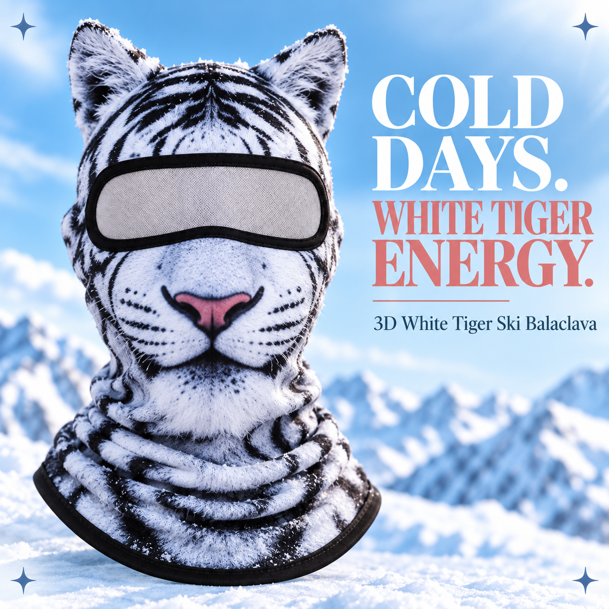 🔥 Limited Time 70% OFF – 🔥🐱3D Cat Ski Balaclava Face Mask with Ears Animal Mask