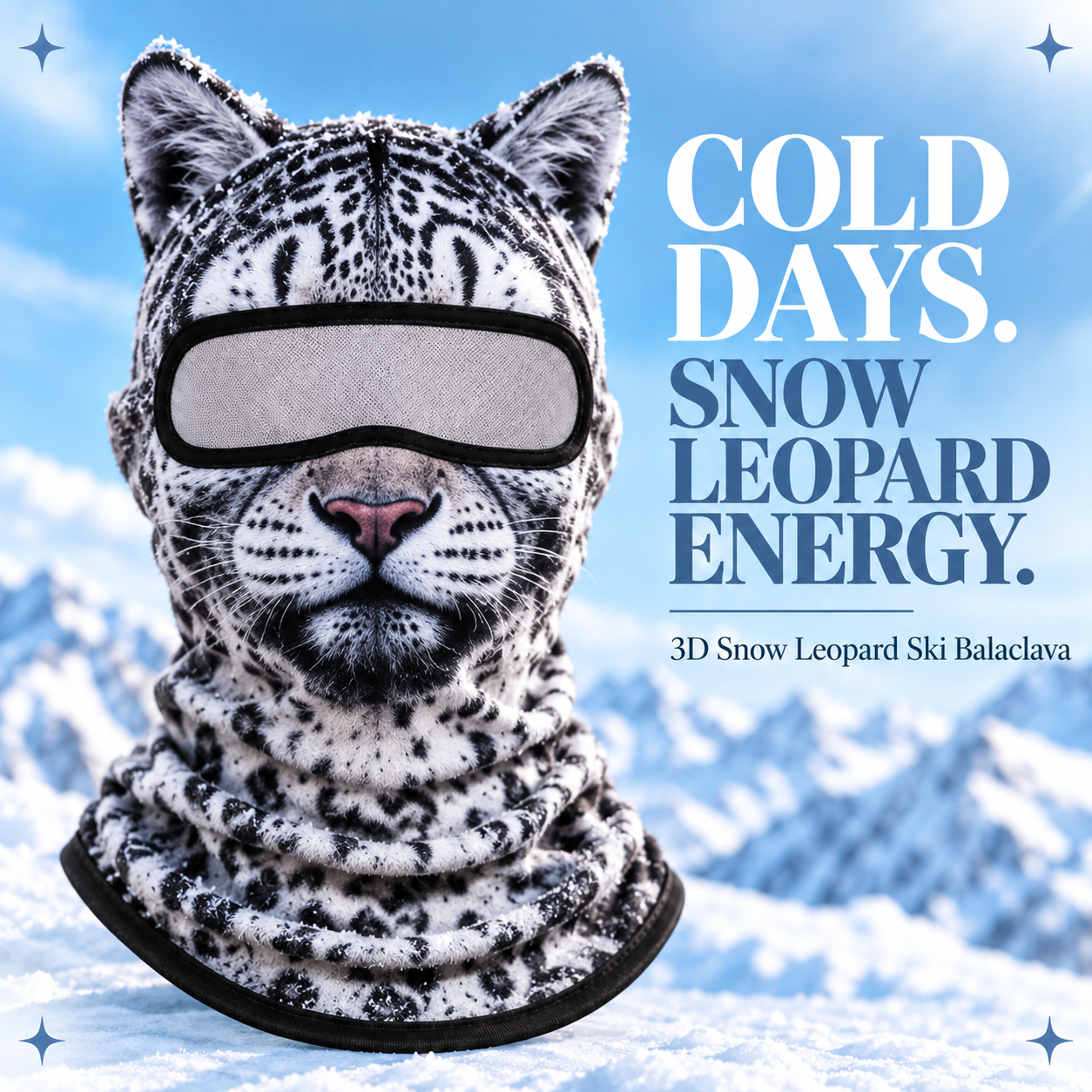 🔥 Limited Time 70% OFF – 🔥🐱3D Cat Ski Balaclava Face Mask with Ears Animal Mask