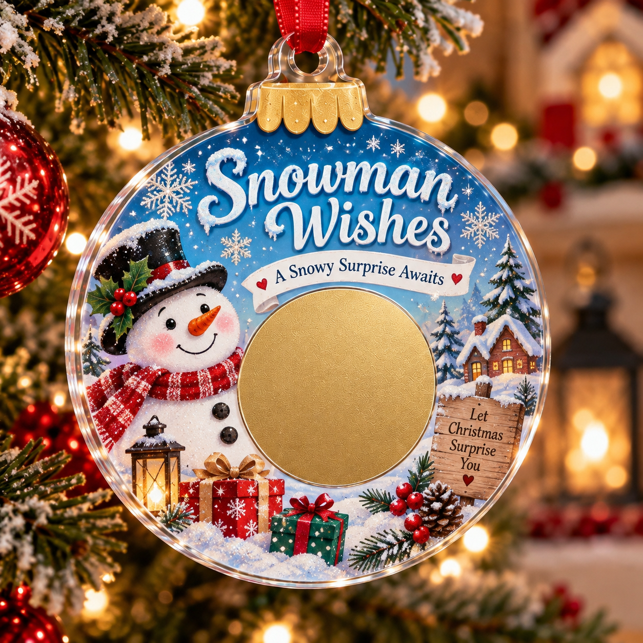 🔥Last 50pcs🎉  Scratch Surprise Christmas Ornament – A Little Ornament, A Big Surprise🎁