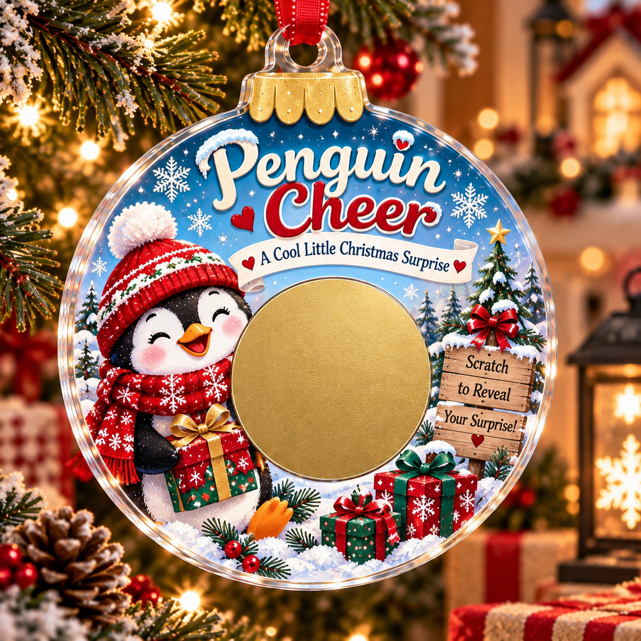 🔥Last 50pcs🎉  Scratch Surprise Christmas Ornament – A Little Ornament, A Big Surprise🎁