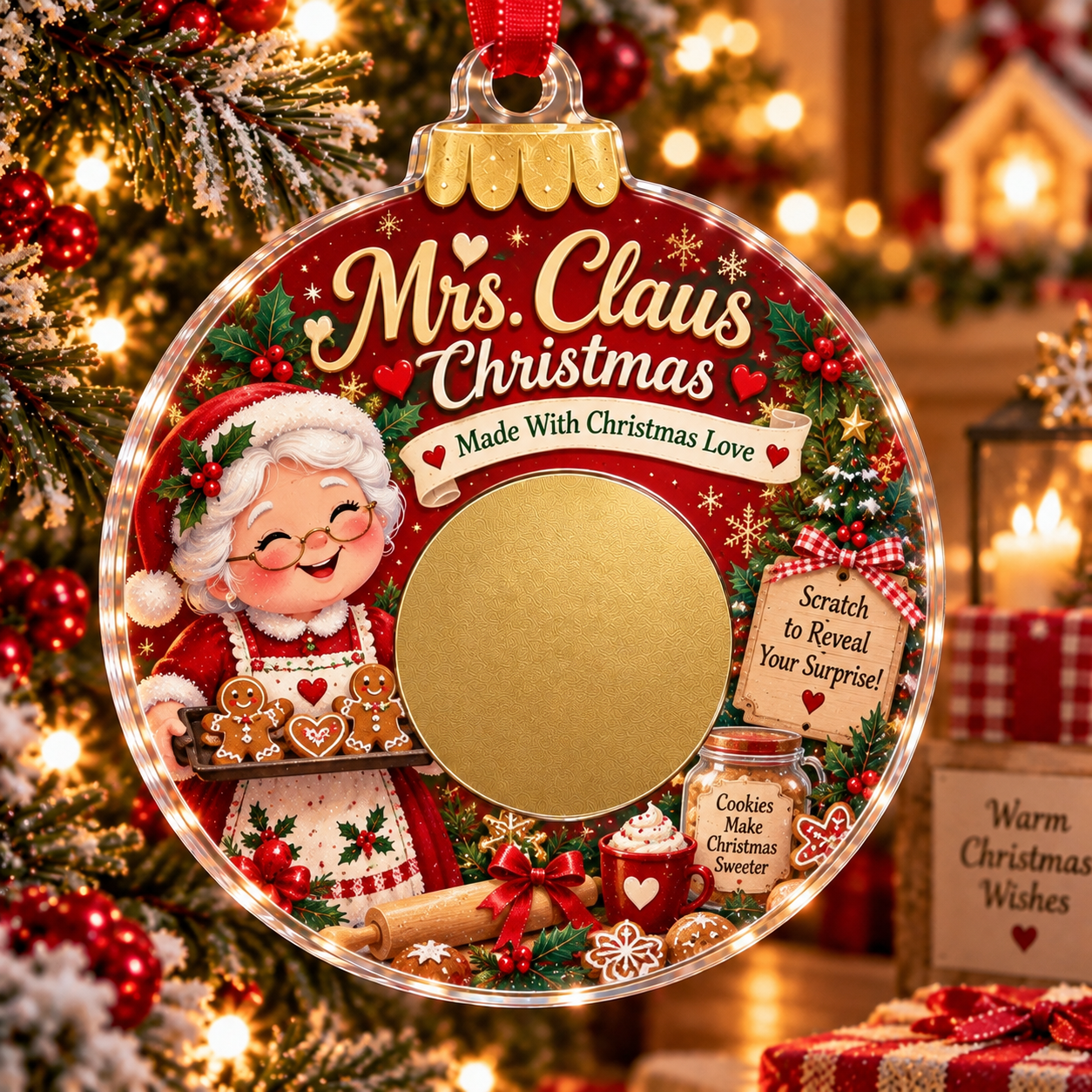 🔥Last 50pcs🎉  Scratch Surprise Christmas Ornament – A Little Ornament, A Big Surprise🎁