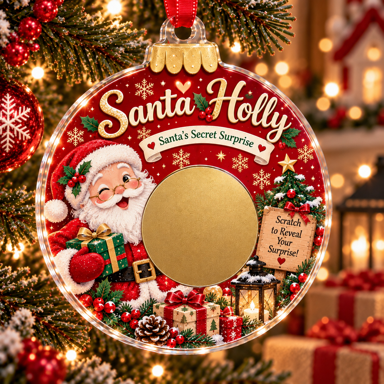 🔥Last 50pcs🎉  Scratch Surprise Christmas Ornament – A Little Ornament, A Big Surprise🎁
