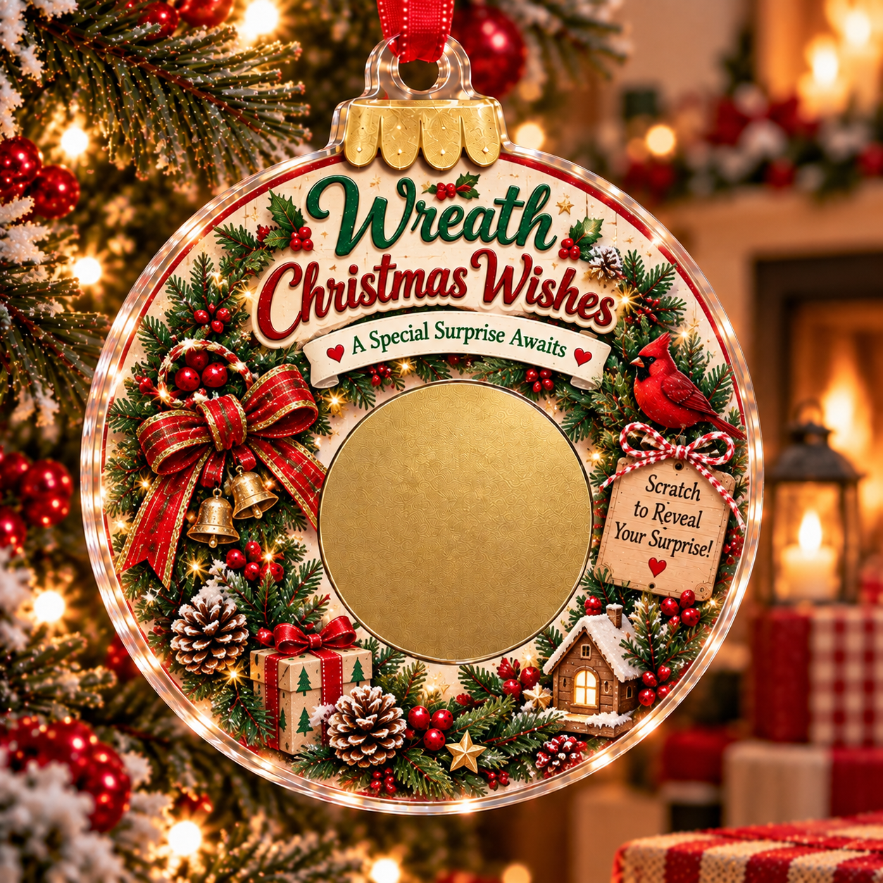🔥Last 50pcs🎉  Scratch Surprise Christmas Ornament – A Little Ornament, A Big Surprise🎁