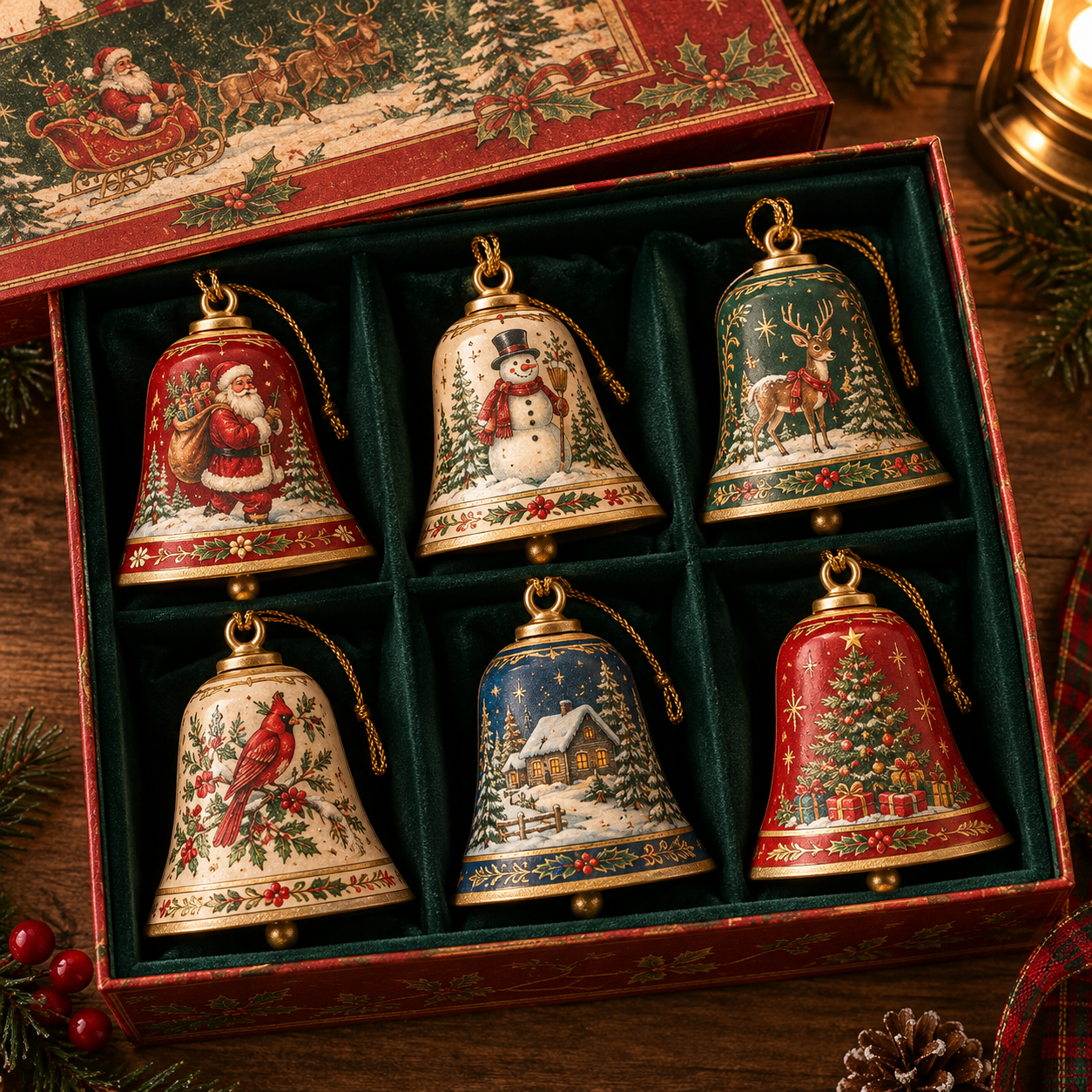 🎅 2026 Christmas Gift 70% Off--🔔✨Vintage Bell Ornament Collection – Festive Holiday Tree Keepsakes