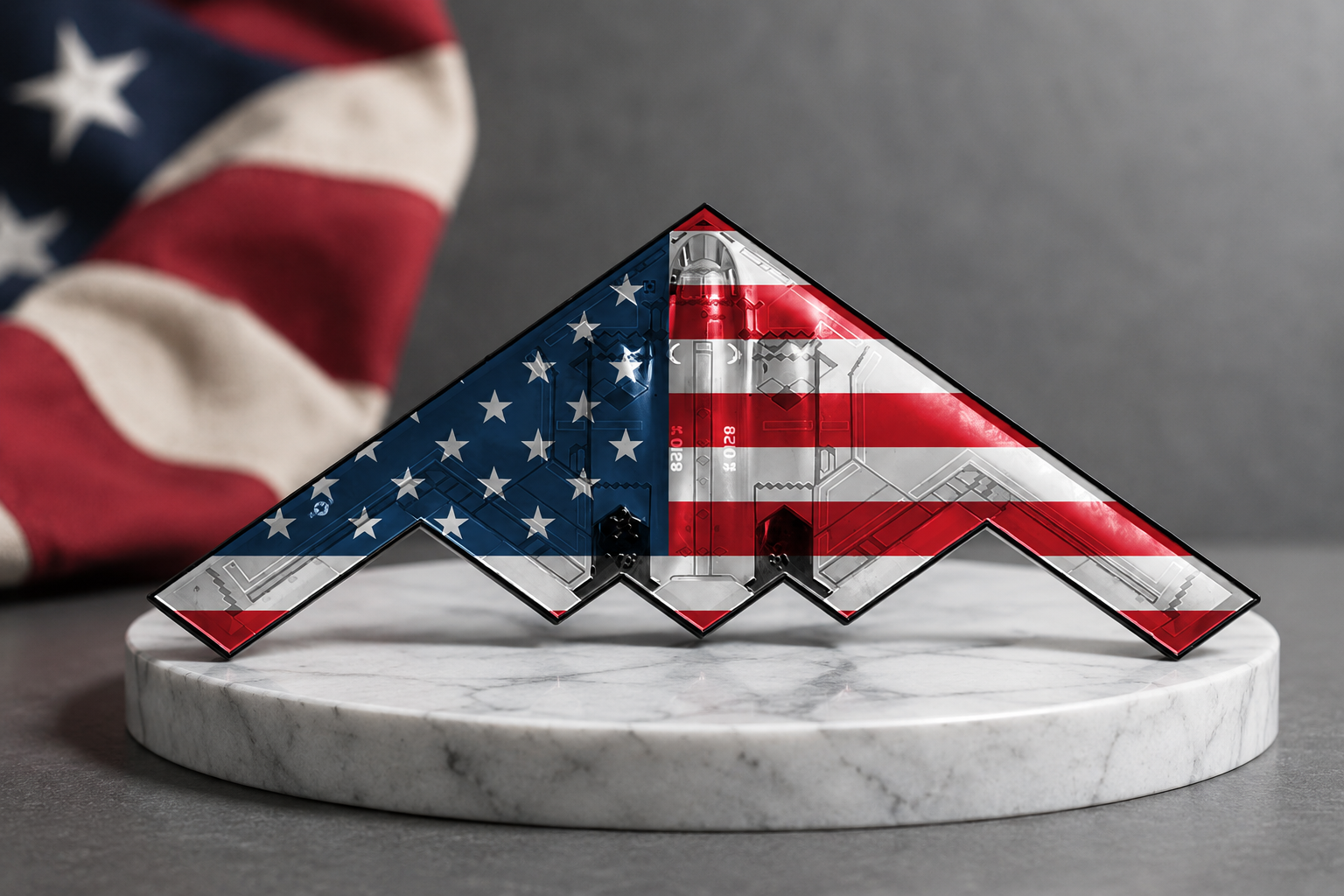 🎖Spirit of ’76 B-2 Stealth Bomber Challenge Coin – 250th Anniversary Patriotic Collectible🛩