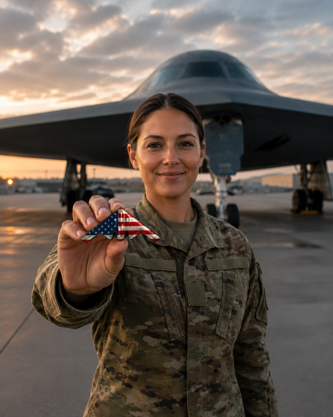 🎖Spirit of ’76 B-2 Stealth Bomber Challenge Coin – 250th Anniversary Patriotic Collectible🛩