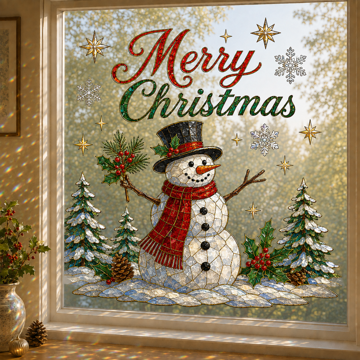 🔥Last 75pcs🎉-🎄Christmas Classics Scenic Window Sticker