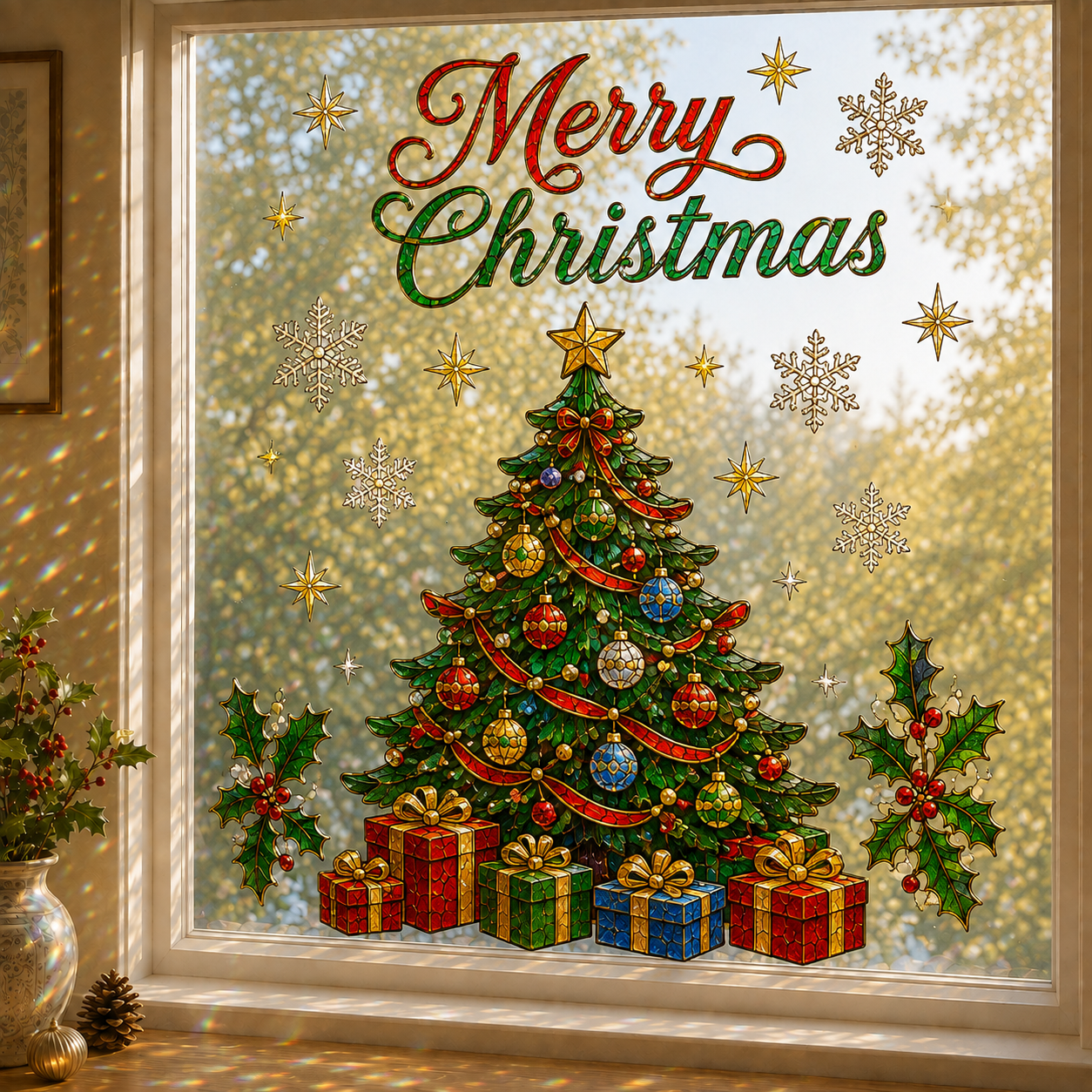 🔥Last 75pcs🎉-🎄Christmas Classics Scenic Window Sticker