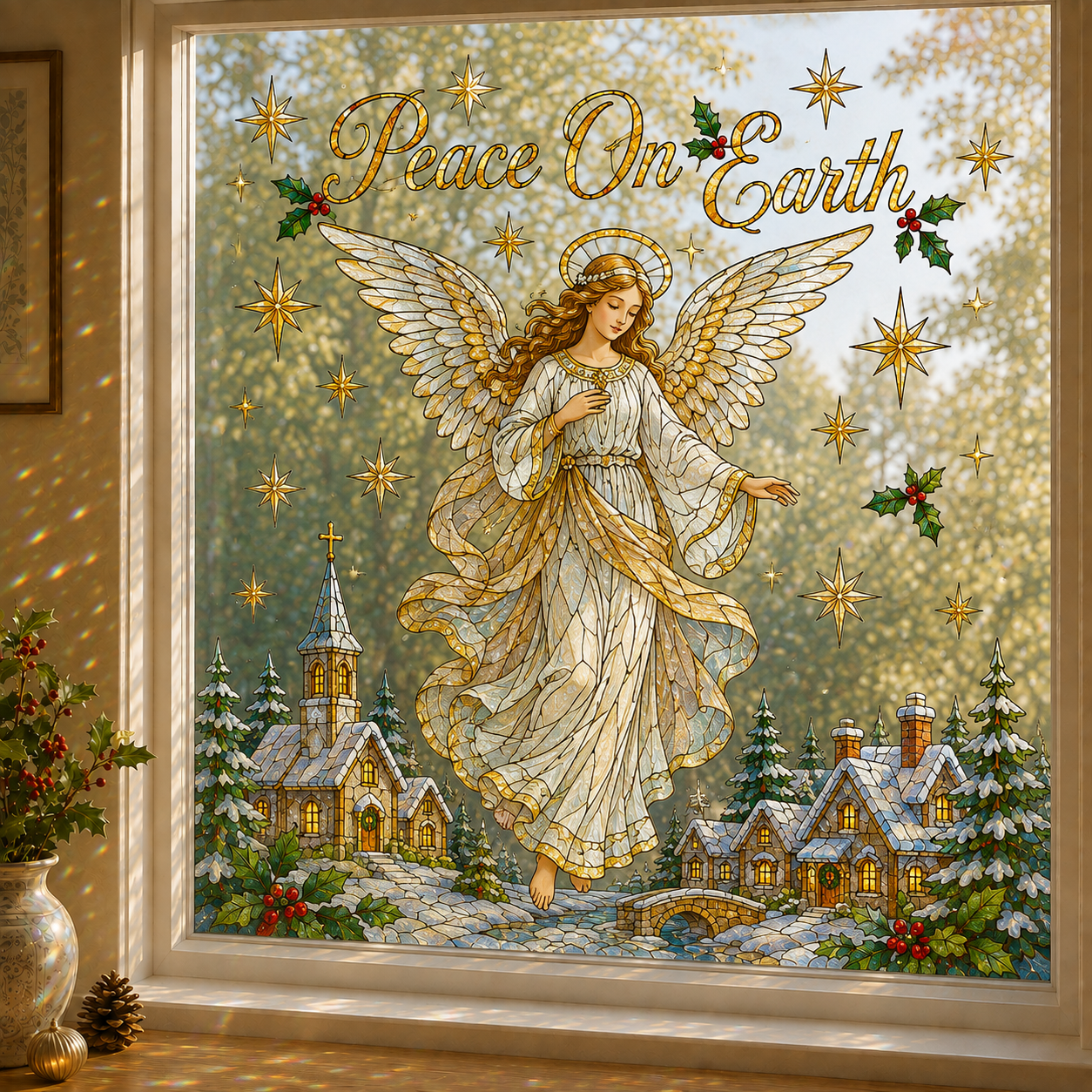 🔥Last 75pcs🎉-🎄Christmas Classics Scenic Window Sticker