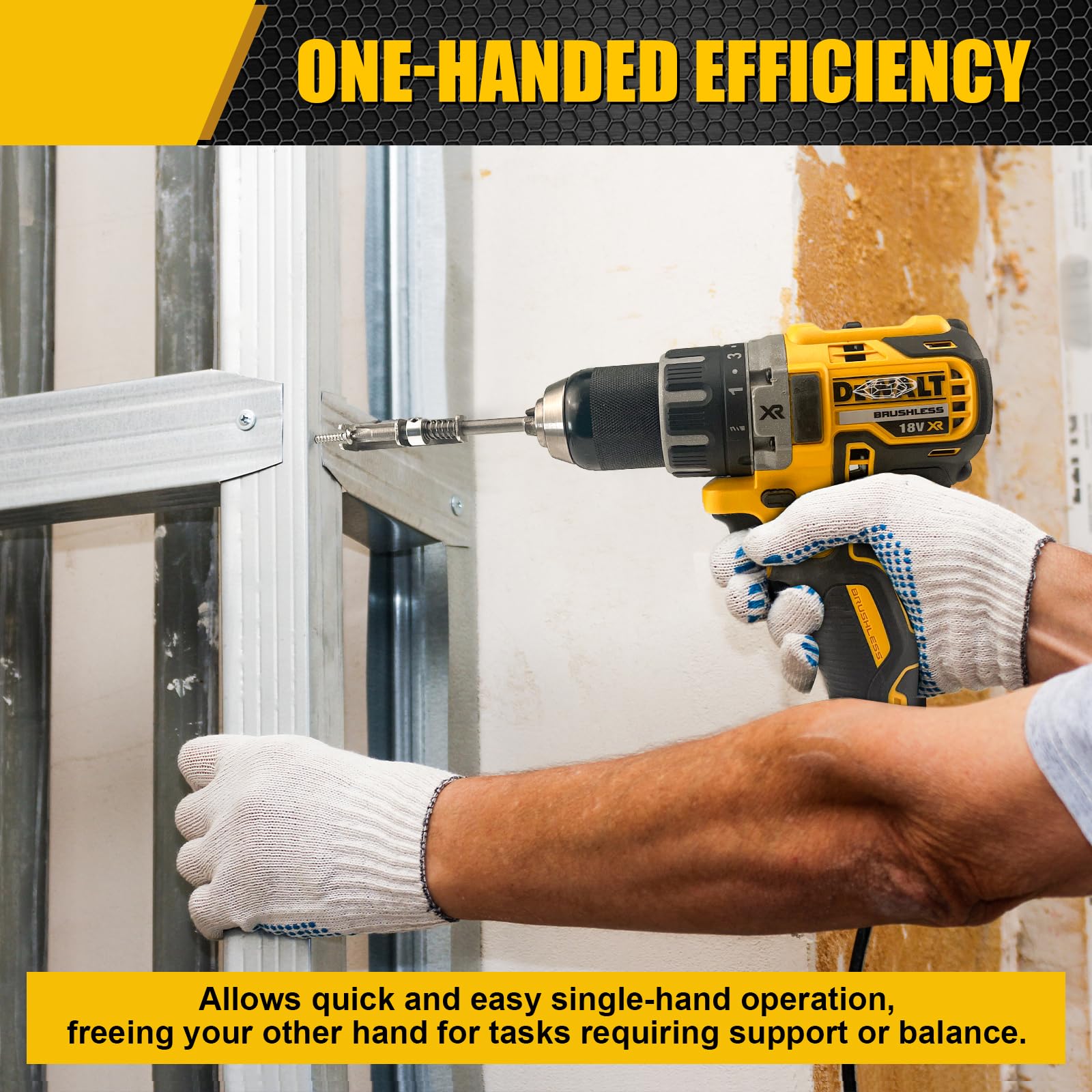 🔥 New Year Hot Sale 49% OFF🔩✨ 2 Pcs Spring-Loaded Screw Holder Bit  — One-Handed Precision & Control 🛠️