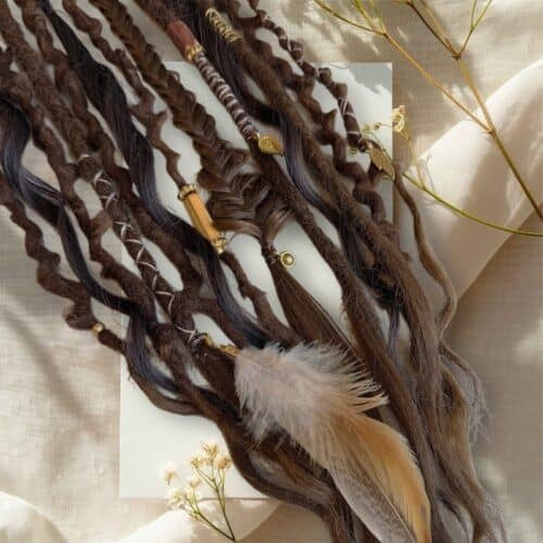 🔥 New Year Hot Sale 49% OFF👩🏼‍🦱🌊 Elastic Dread Ponytail — One-Minute Boho Magic✨💁‍♀️